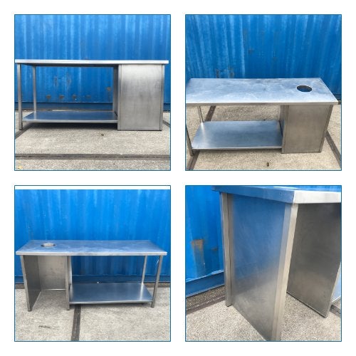 RVS BBQ Egg werktafel, Tuin en Terras, Ophalen, Zo goed als nieuw, Gas