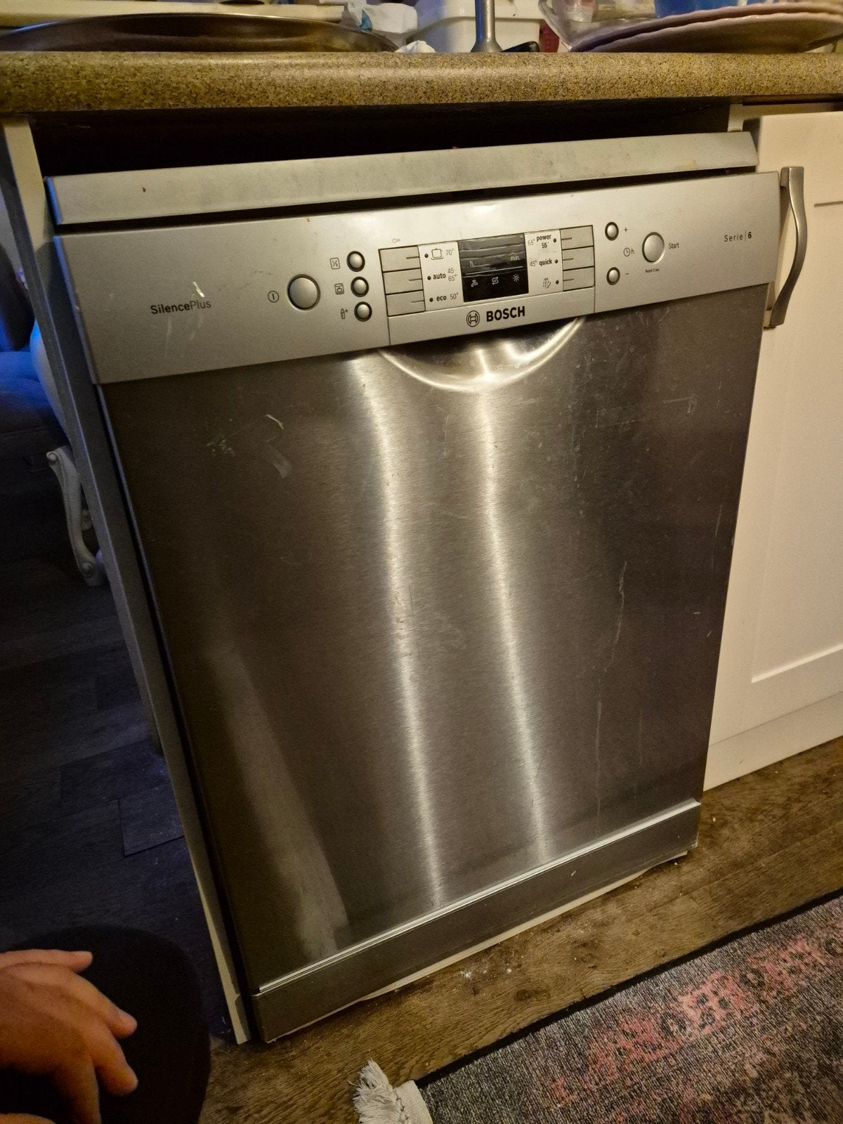 Bosch SilencePlus Vaatwasser - Inbouw, RVS, Witgoed en Apparatuur, Vaatwasmachines, Ophalen, Gebruikt, Inbouw, Minder dan 85 cm