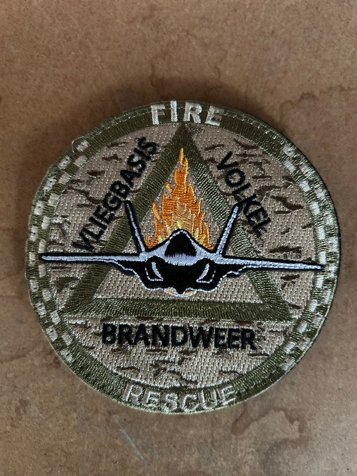 Patch Vliegbasis Volkel Brandweer Rescue F-35, Ophalen of Verzenden, Nieuw