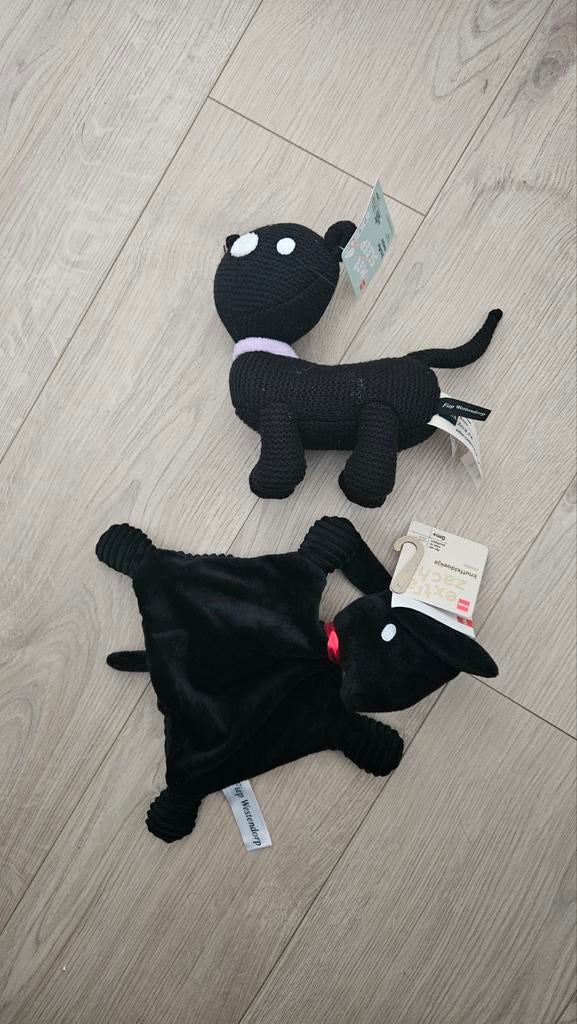Knuffeldoekje Takkie & Mee sleep knuffel Siepie, Hema, Overige typen, Nieuw, Zwart