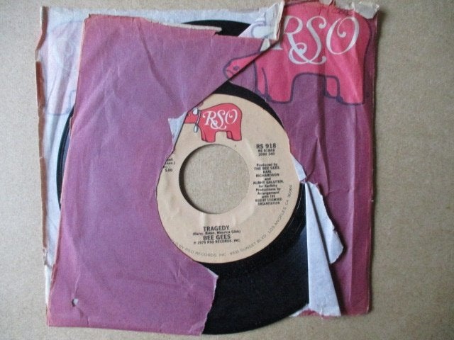 s0918 bee gees - tragedy, Ophalen, Gebruikt, 7 inch, Overige genres
