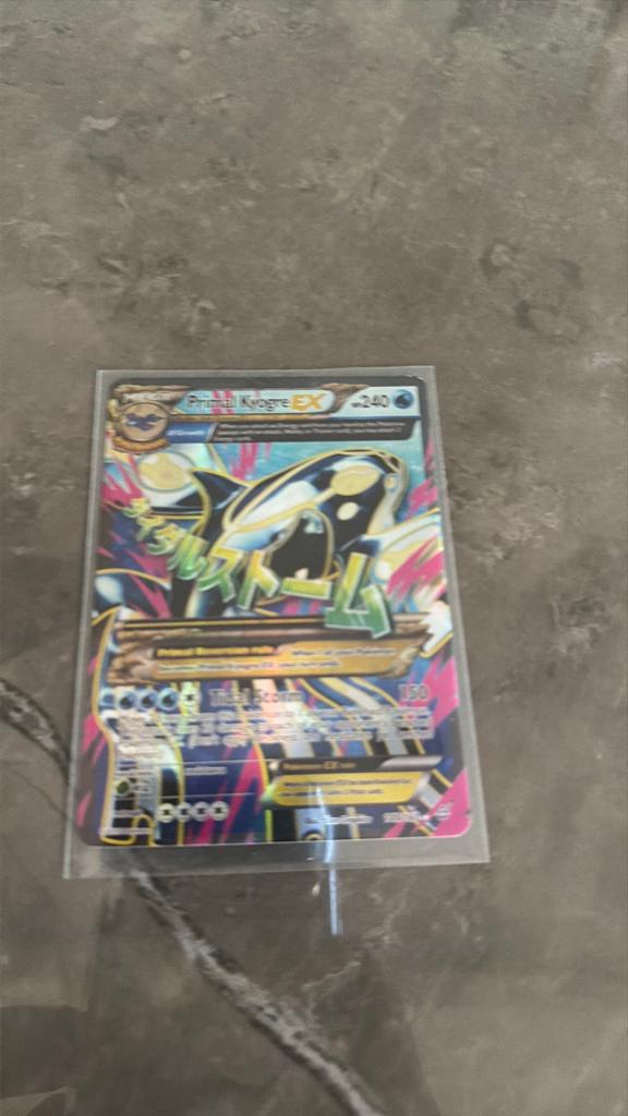Pokemon primal kyogre Ex, Ophalen of Verzenden, Zo goed als nieuw