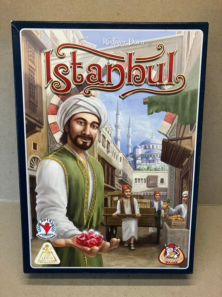 Istanbul bordspel Pegasus White Goblin, Hobby en Vrije tijd, Ophalen of Verzenden, Zo goed als nieuw