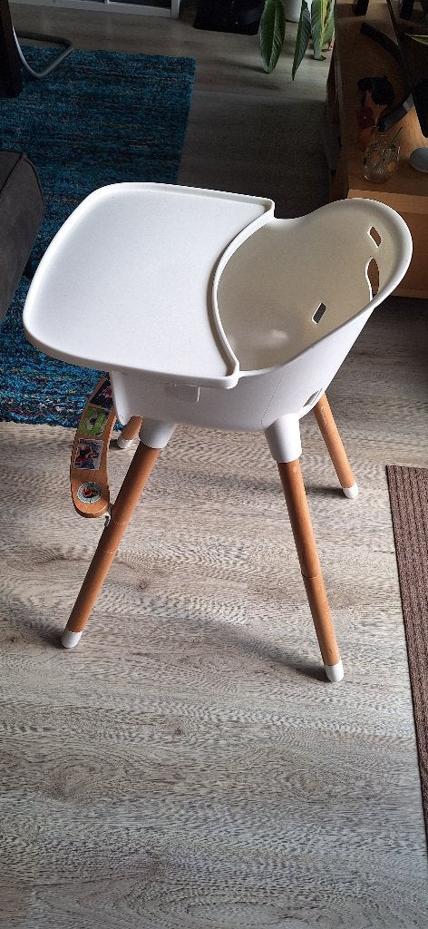 Kinderkraft Sienna 2-in-1 high chair white, Ophalen, Gebruikt, Meegroeistoel