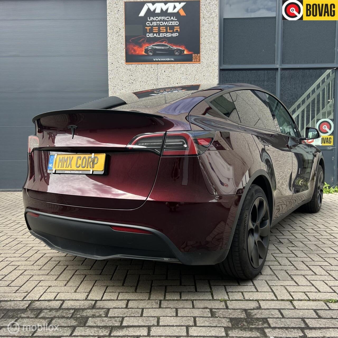 Tesla Model Y Long Range AWD + MMX PACK + IAP + SOH 93.7%, Auto's, Automaat, 389 pk, Gebruikt, Zwart
