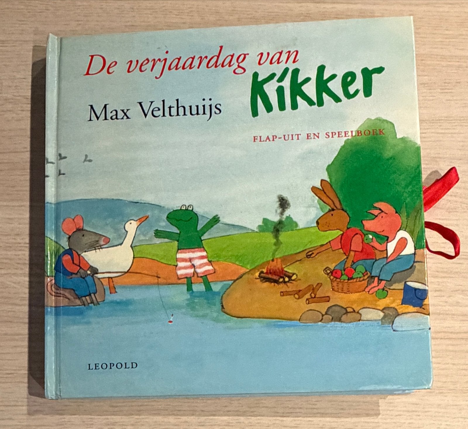 De Verjaardag van Kikker - uitklapboek en Figuren, Ophalen of Verzenden, Gebruikt, Taal en Lezen