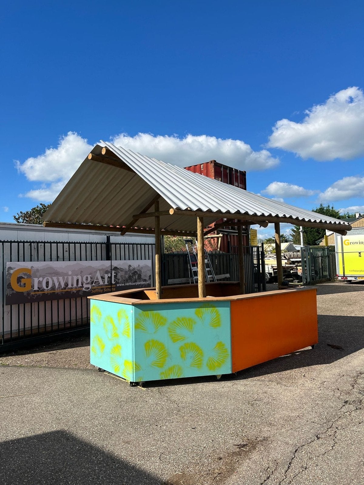 Unieke Tiki Bar voor evenementen of tuin, Ophalen of Verzenden, Gebruikt