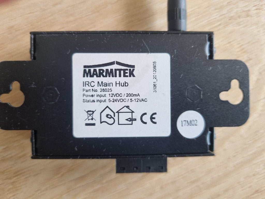 Marmitek Infrarood verlengset voor 4 apparaten, Audio, Tv en Foto, Afstandsbedieningen, Ophalen of Verzenden, Gebruikt, Origineel