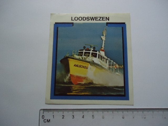 sticker oud Loodswezen marine leger den  helder schip, Ophalen of Verzenden, Zo goed als nieuw, Bedrijf of Vereniging