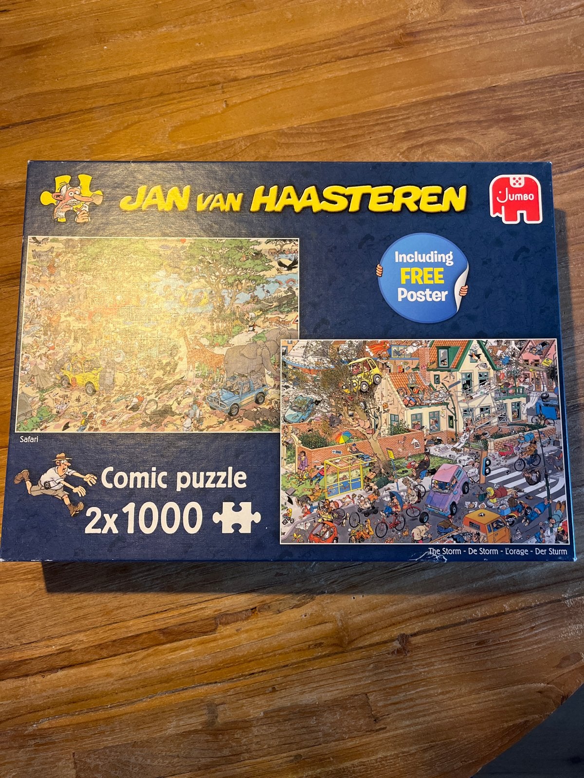 Jan van Haasteren Comic Puzzel 2x1000 stukjes, Ophalen of Verzenden, 500 t/m 1500 stukjes, Zo goed als nieuw, Legpuzzel