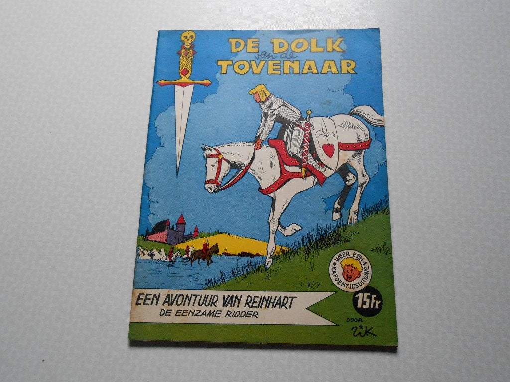 ridder reinhart 4 De dolk van de tovenaar 1959 1 st druk., Eén stripboek, Rik Clément, Ophalen of Verzenden, Zo goed als nieuw