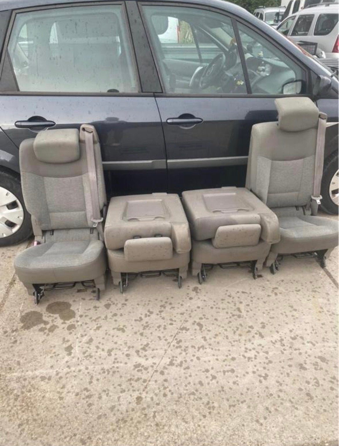 Set van 4 auto stoelen - Zithoogte 35cm, Zitvlak 45cm breed, Ophalen of Verzenden, Gebruikt