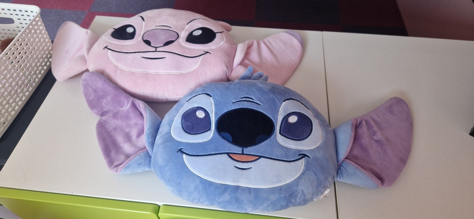 Stitch en Angel knuffelkussens - Disney Lilo & Stitch, Disney, Overige karakters, Overige typen, Ophalen of Verzenden