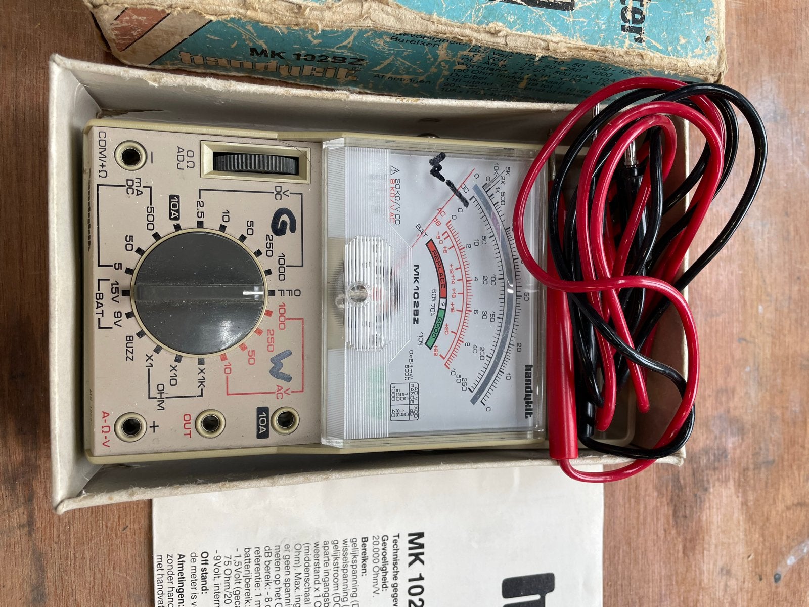 Handykit MK 102 BZ Universeelmeter - Vintage Multimeter, Verzenden, Gebruikt, Multimeter