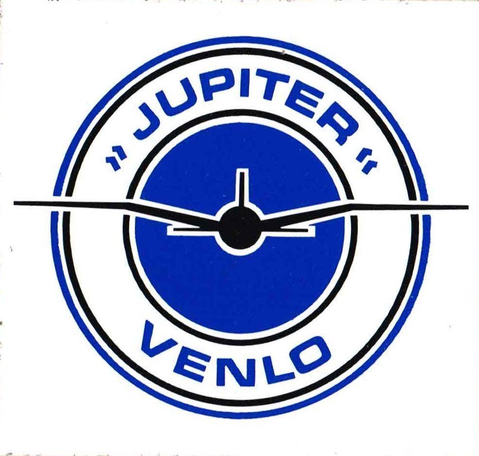 stikker Vliegclub Venlo "Jupiter", Ophalen of Verzenden, Nieuw, Sticker