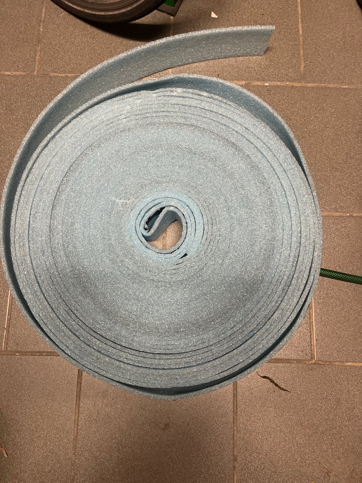 Randisolatie 100x8mm zelfklevend, Nieuw, Minder dan 5 m², Vloerisolatie, Piepschuim (Tempex)