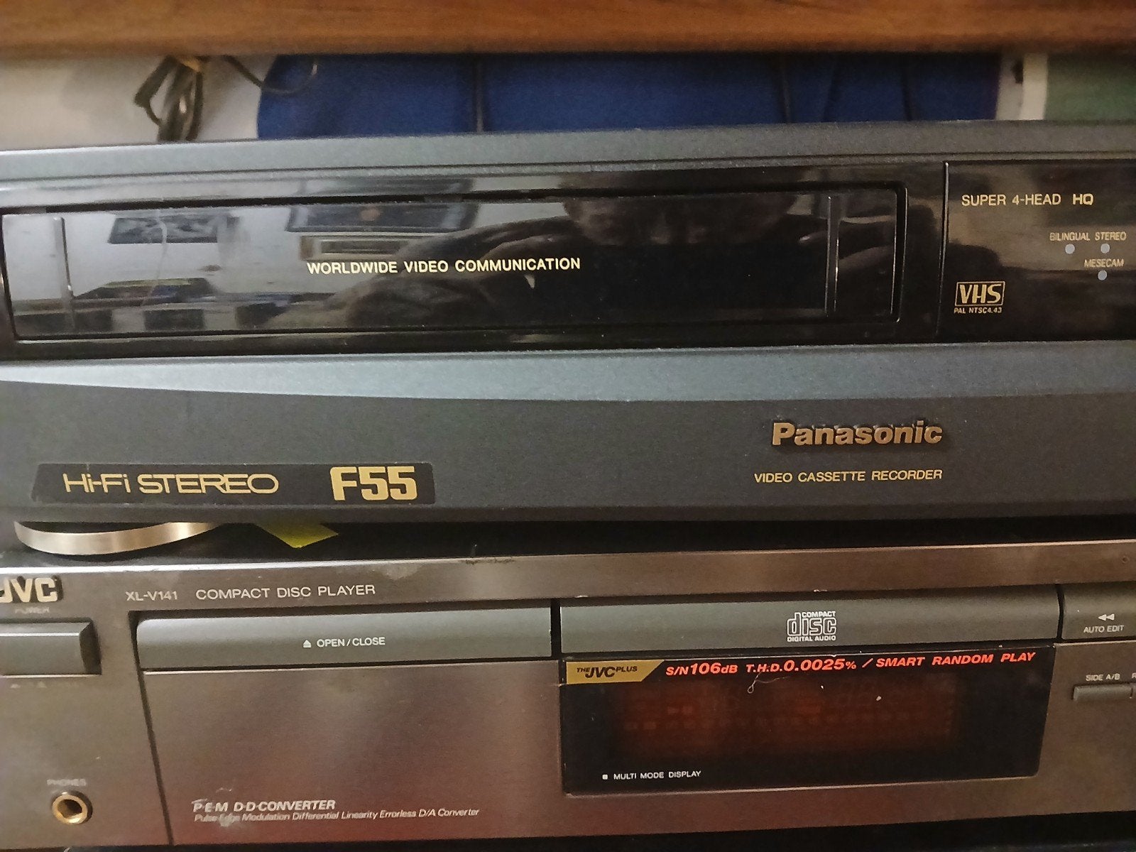 Panasonic F55 Hi-Fi Stereo VHS Video Cassette Recorder, Ophalen of Verzenden, Gebruikt, VHS-speler of -recorder