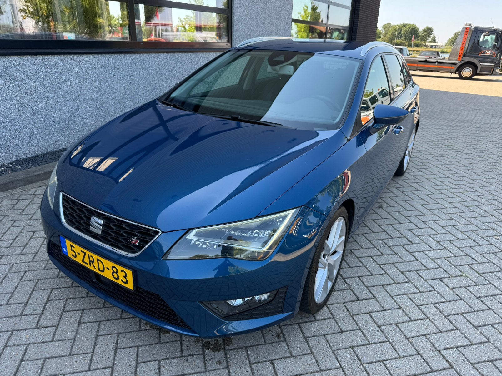 Seat Leon ST FR 1.4 TSI 150pk DSG 2015 Blauw, Auto's, 4 cilinders, Leder en Stof, 1197 kg, Origineel Nederlands