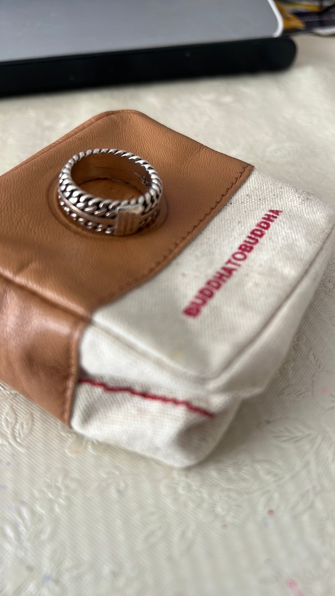 Buddha to buddha chain ring maat 18, 18 tot 19, Ophalen of Verzenden, Zo goed als nieuw, Dame of Heer