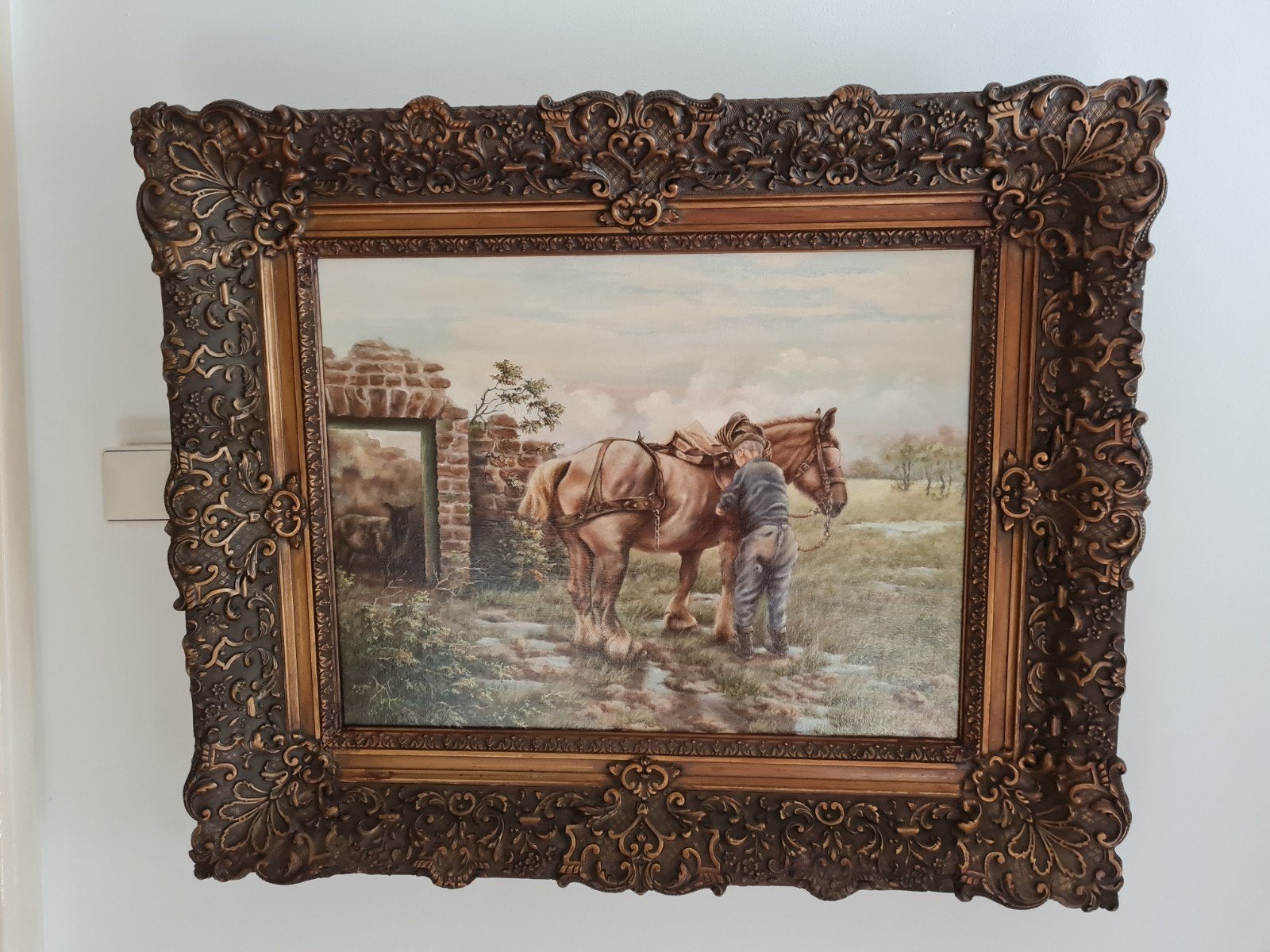 Schilderij klassiek, Ophalen