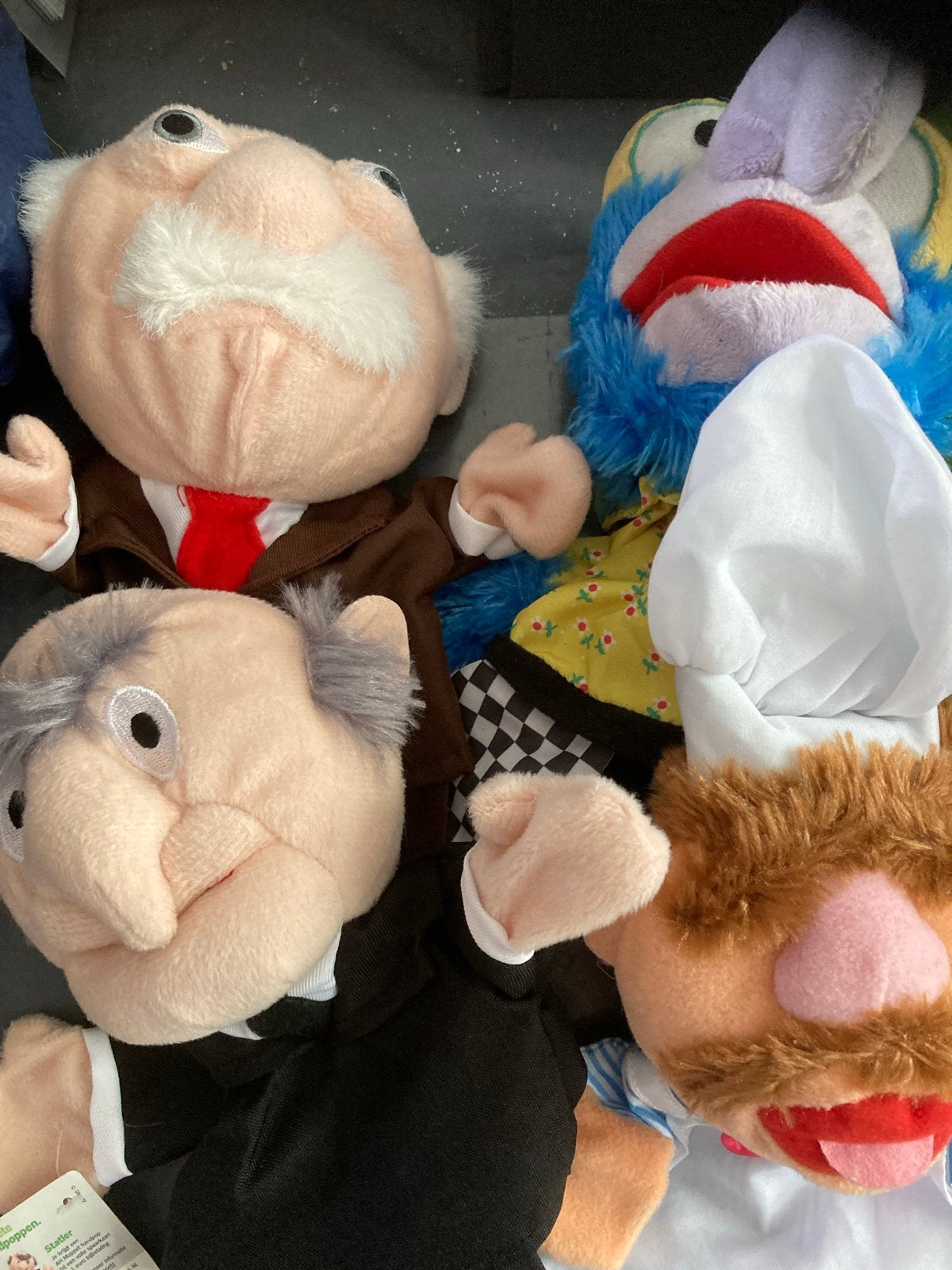 Muppet 8 Handpoppen - Kermit, Miss Piggy, Fozzie, Animal, Overige merken, Overige karakters, Overige typen, Ophalen of Verzenden
