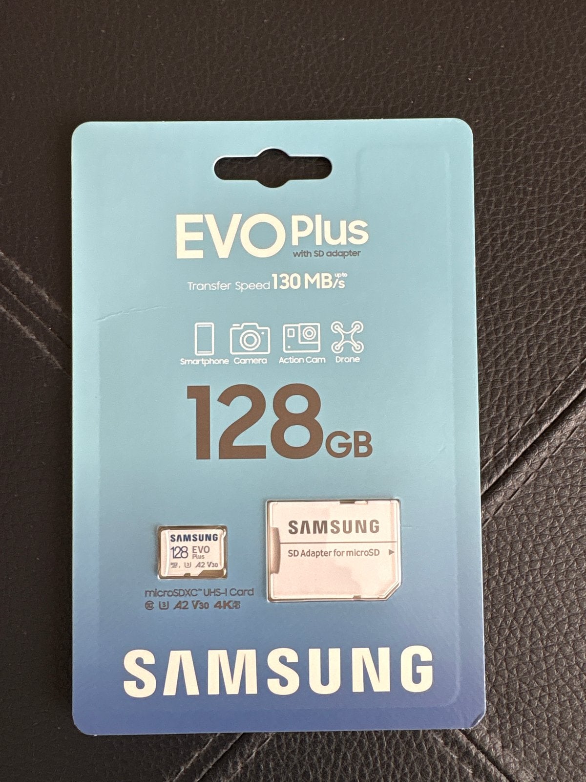 Samsung EVO Plus microSDXC 128GB met SD-adapter, Nieuw, Ophalen of Verzenden, Geschikt voor 4K video, 128 GB