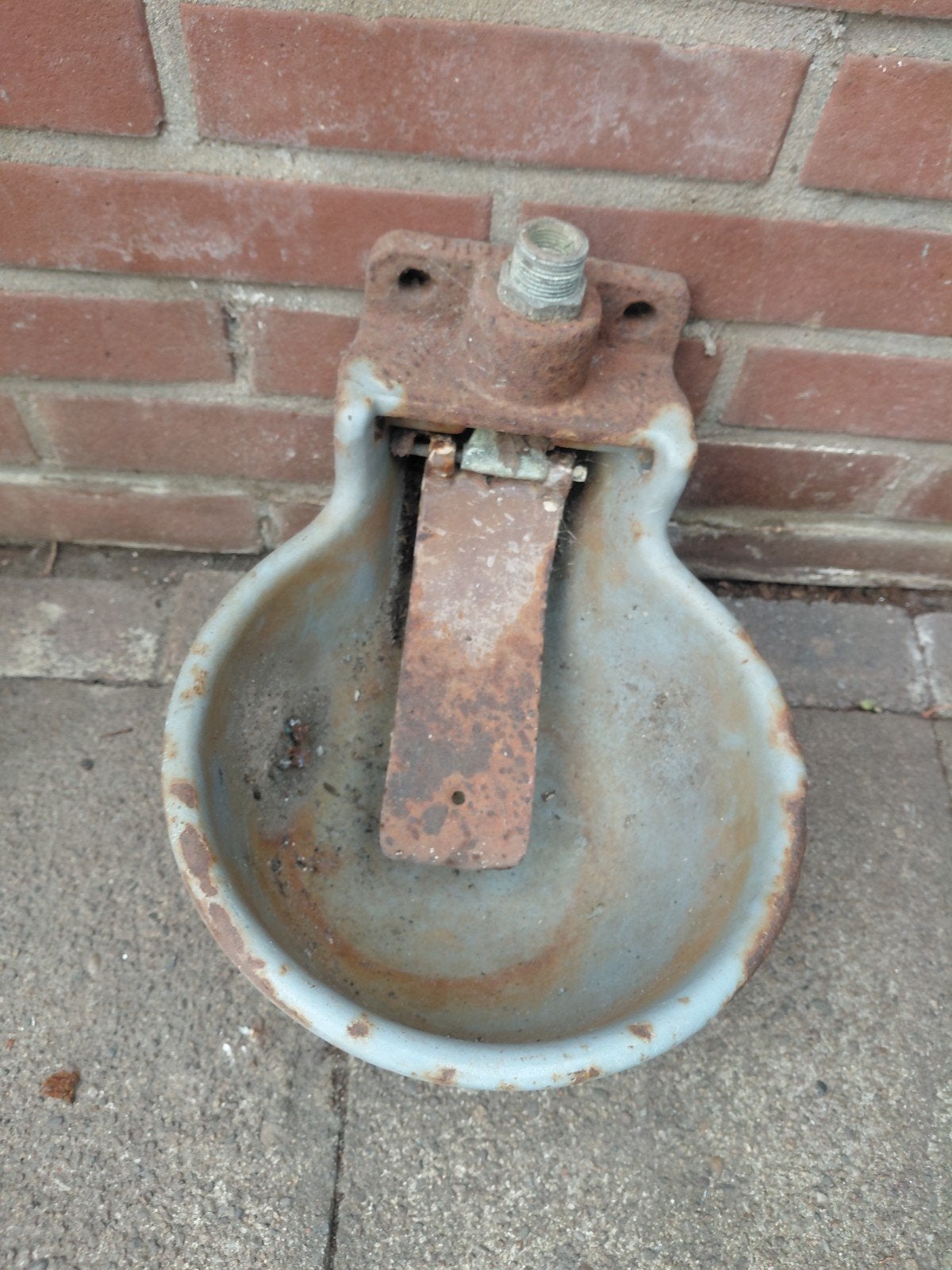 Gietijzeren drinkbak waterbak bloembak., Ophalen