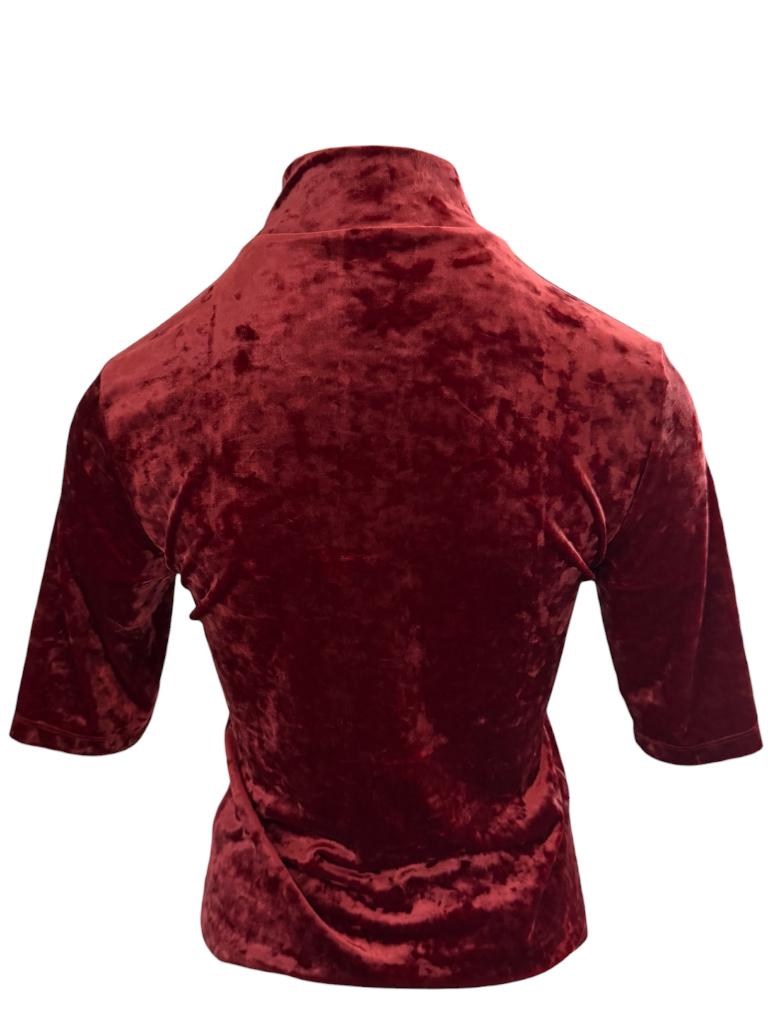 Vanilia shirt S, Ophalen of Verzenden, Zo goed als nieuw, Korte mouw, Rood