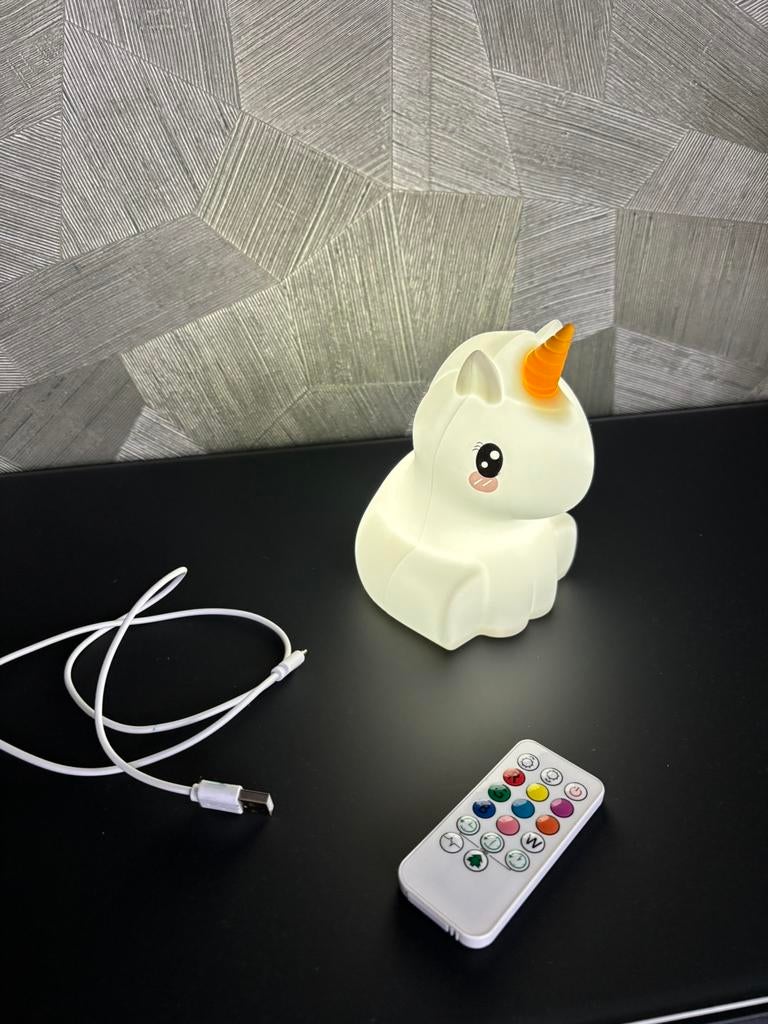 Nachtlampje unicorn eenhoorn, Ophalen of Verzenden, Zo goed als nieuw