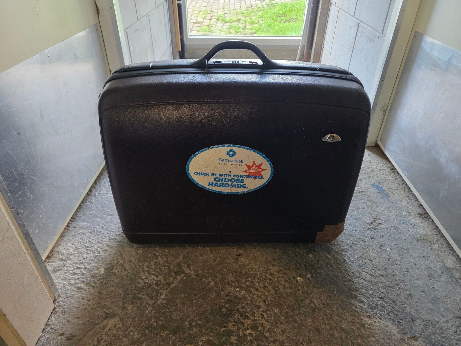 Samsonite Koffer - Stevige Reiskoffer, Sieraden, Tassen en Uiterlijk, Koffers, Gebruikt, Hard kunststof, 45 tot 55 cm, Uitschuifbare handgreep