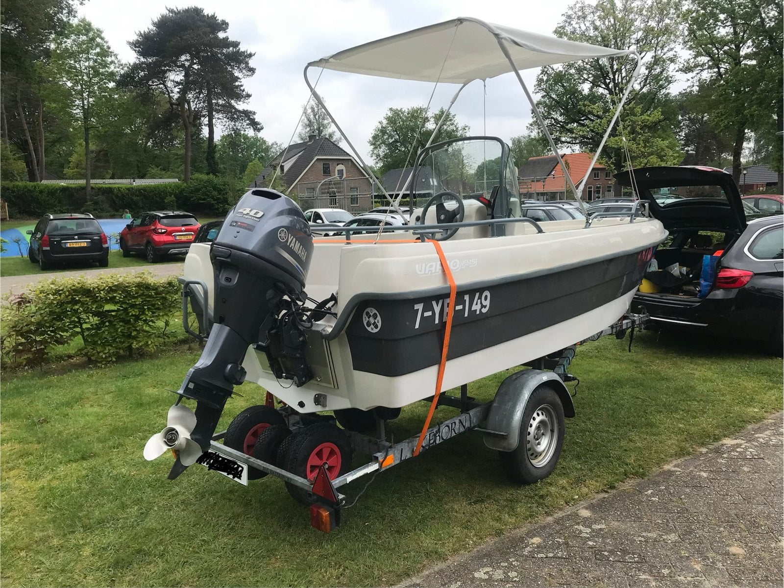 Terhi Vario F45 met Yamaha 40 pk 4-takt – Vaarklaar, Overige merken, Gebruikt, Buitenboordmotor, 5 m