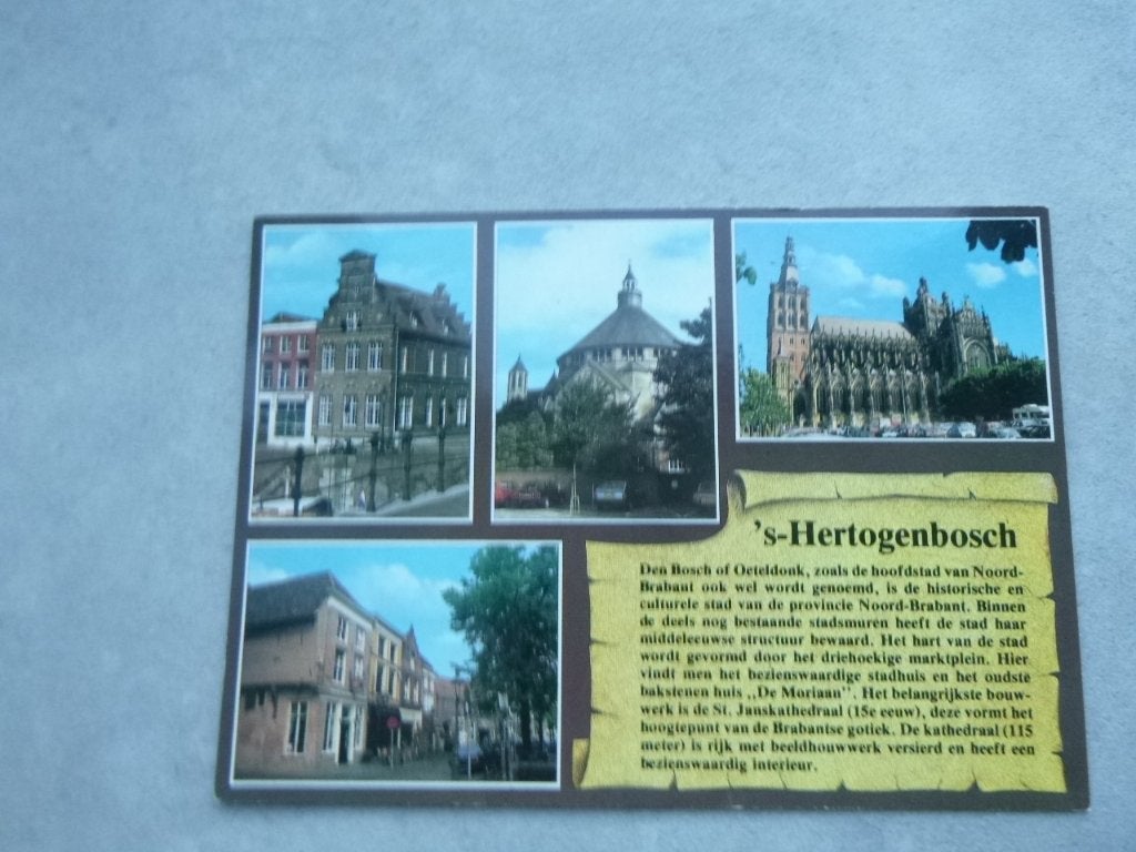 's Hertogenbosch, tekst, Verzenden, 1980 tot heden, Ongelopen, Noord-Brabant