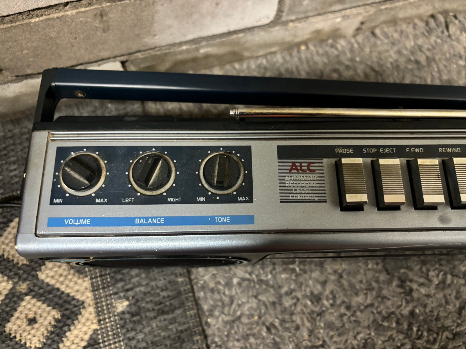 Vintage Philips Stereo Radio Cassette Recorder D8009, Ophalen of Verzenden, Gebruikt, Radio