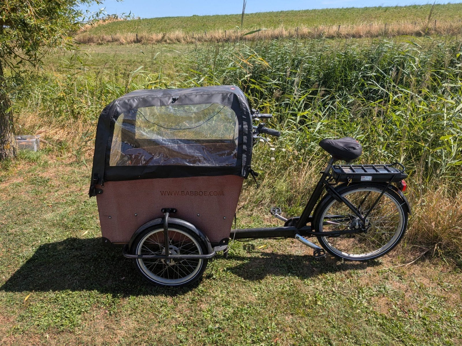 Opknap elektrische babboe bakfiets., Fietsen en Brommers, Fietsen | Bakfietsen, Ophalen, 4 kinderen of meer, Gebruikt, Huif