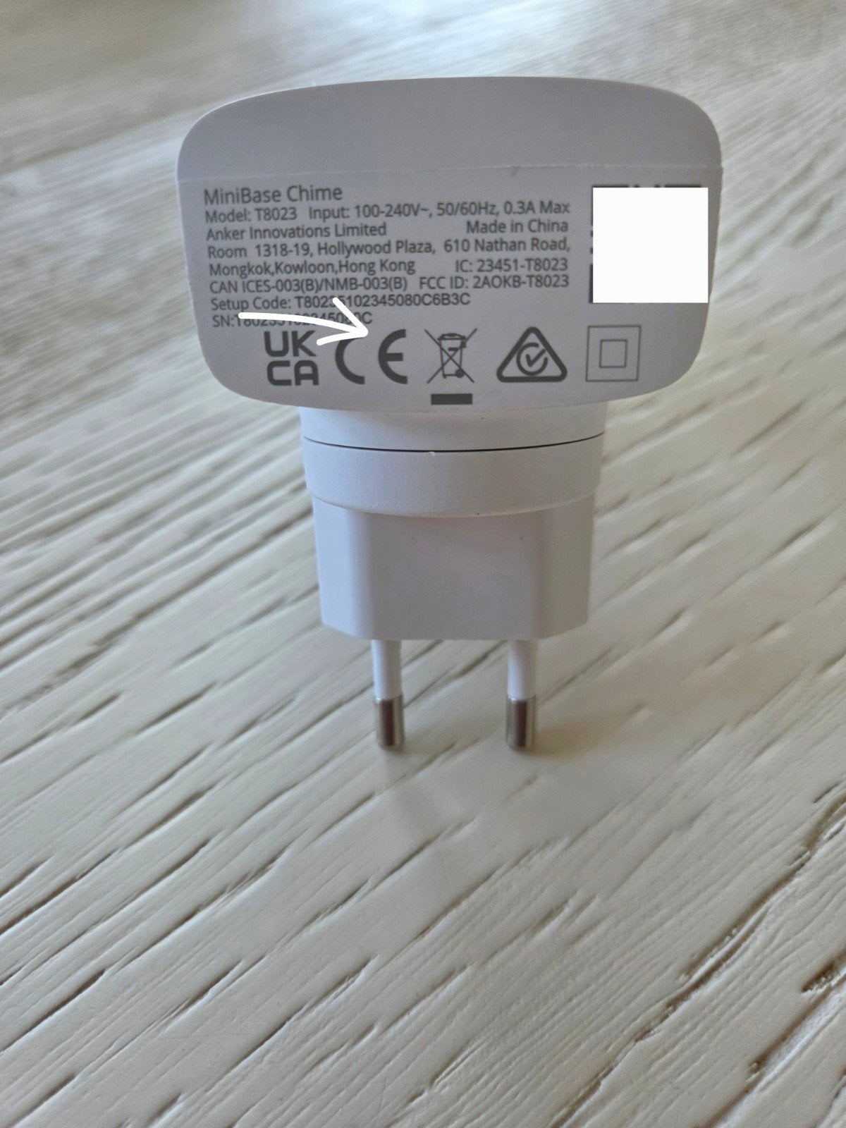 Eufy MiniBase Chime T8023 - Draadloze Deurbel Chime, Huis en Inrichting, Deurbellen, Ophalen of Verzenden, Zo goed als nieuw, Draadloos