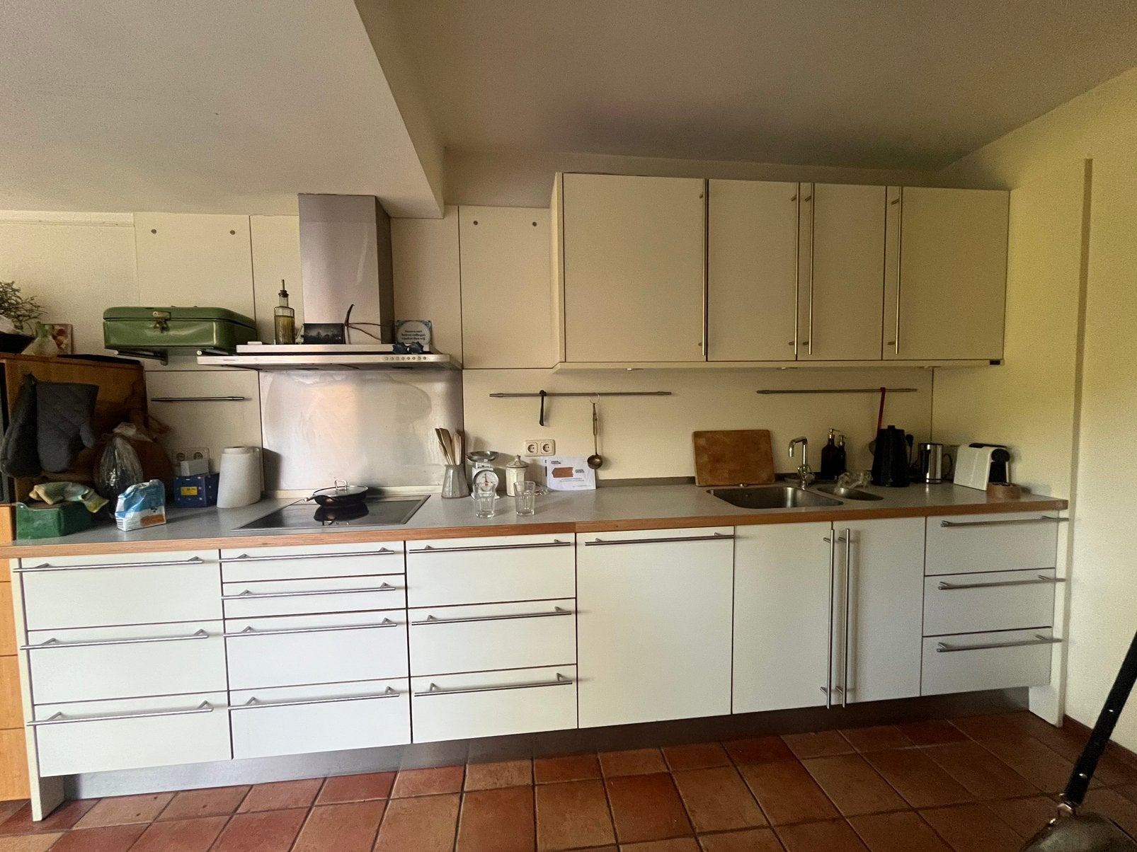 Bulthaup keuken, Ophalen, Gebruikt, Wit, Enkelwandige keuken