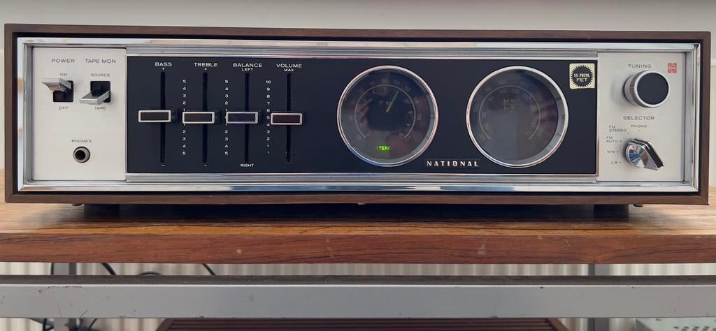 National SA-720 Made in Japan 1971, Audio, Tv en Foto, Versterkers en Receivers, Overige merken, Gebruikt, Ophalen of Verzenden