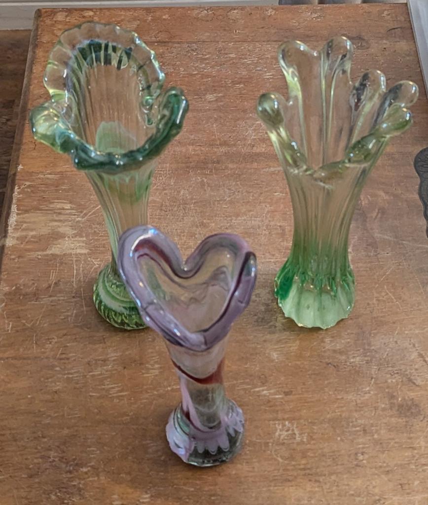 Set van 3 antieke Murano vazen, jaren '70, Ophalen