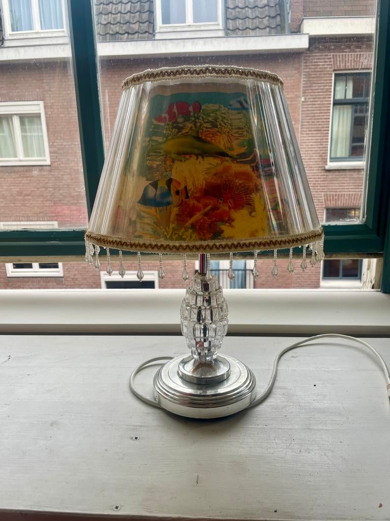 Superleuke draaiende lamp met vissen, Ophalen of Verzenden, Zo goed als nieuw, Minder dan 50 cm