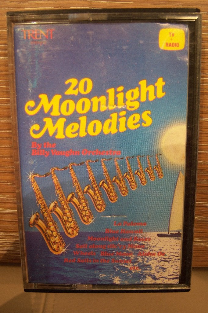 Muziekcassette 20 Moonlight Melodies Billy Vaughn uit 1978, Gebruikt, 1 bandje, Ophalen of Verzenden, Origineel