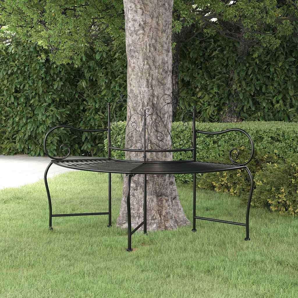 Boombank parkbank halfrond ijzer ø150 GRATIS BEZORGD!, Verzenden, Nieuw, Nvt, Nvt