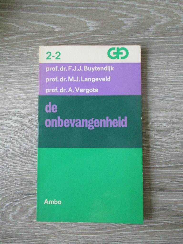 De onbevangenheid - Buytendijk / Langeveld / Vergote, Ophalen of Verzenden, Gelezen, Ontwikkelingspsychologie
