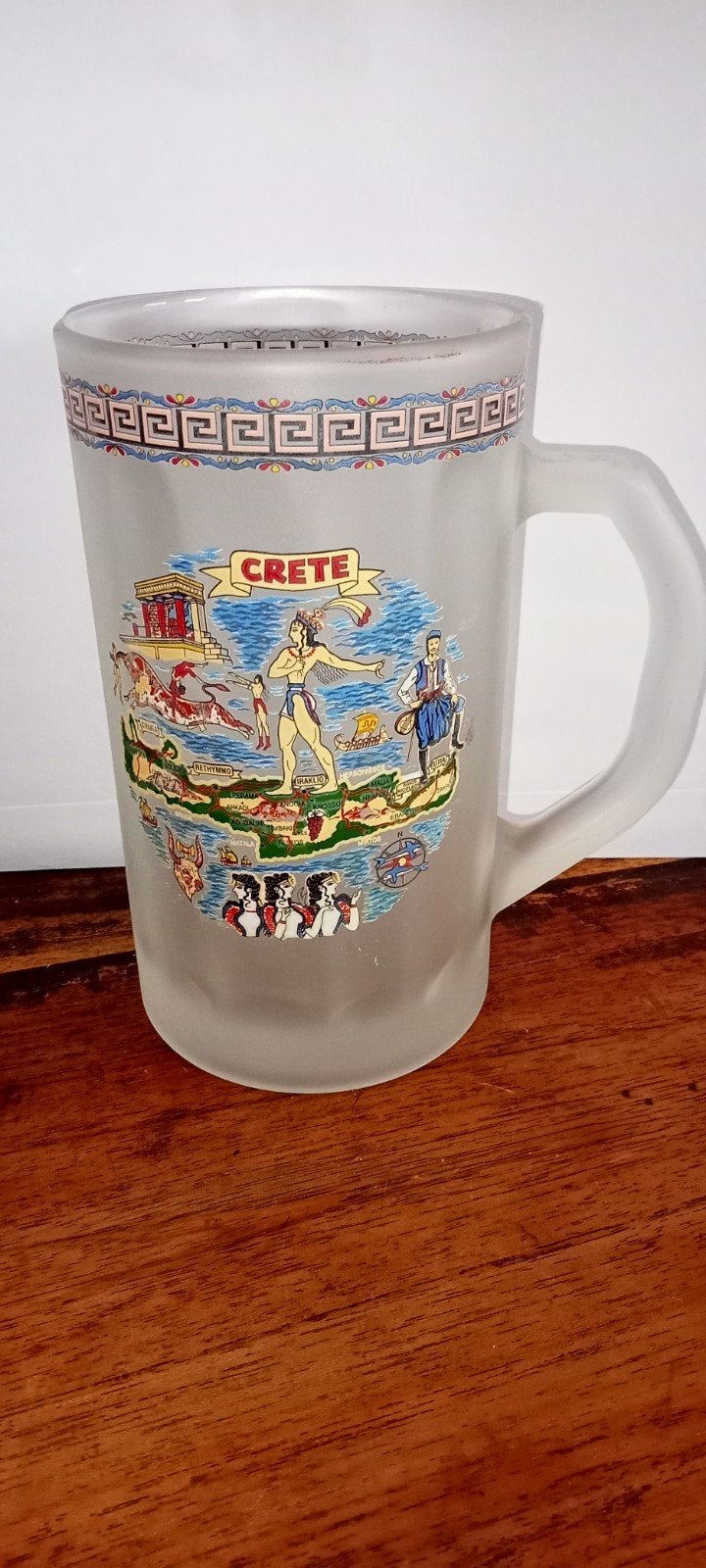 Bierpul / Glas Kreta - Souvenir, Ophalen of Verzenden, Nieuw, Pul(len), Overige merken