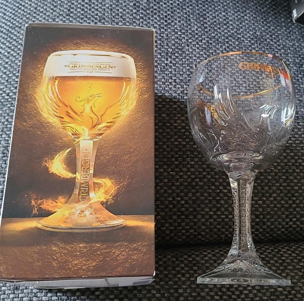 Grimbergen 1128 nieuw bierglas 25 cl abdijbier, Ophalen of Verzenden, Nieuw, Bierglas