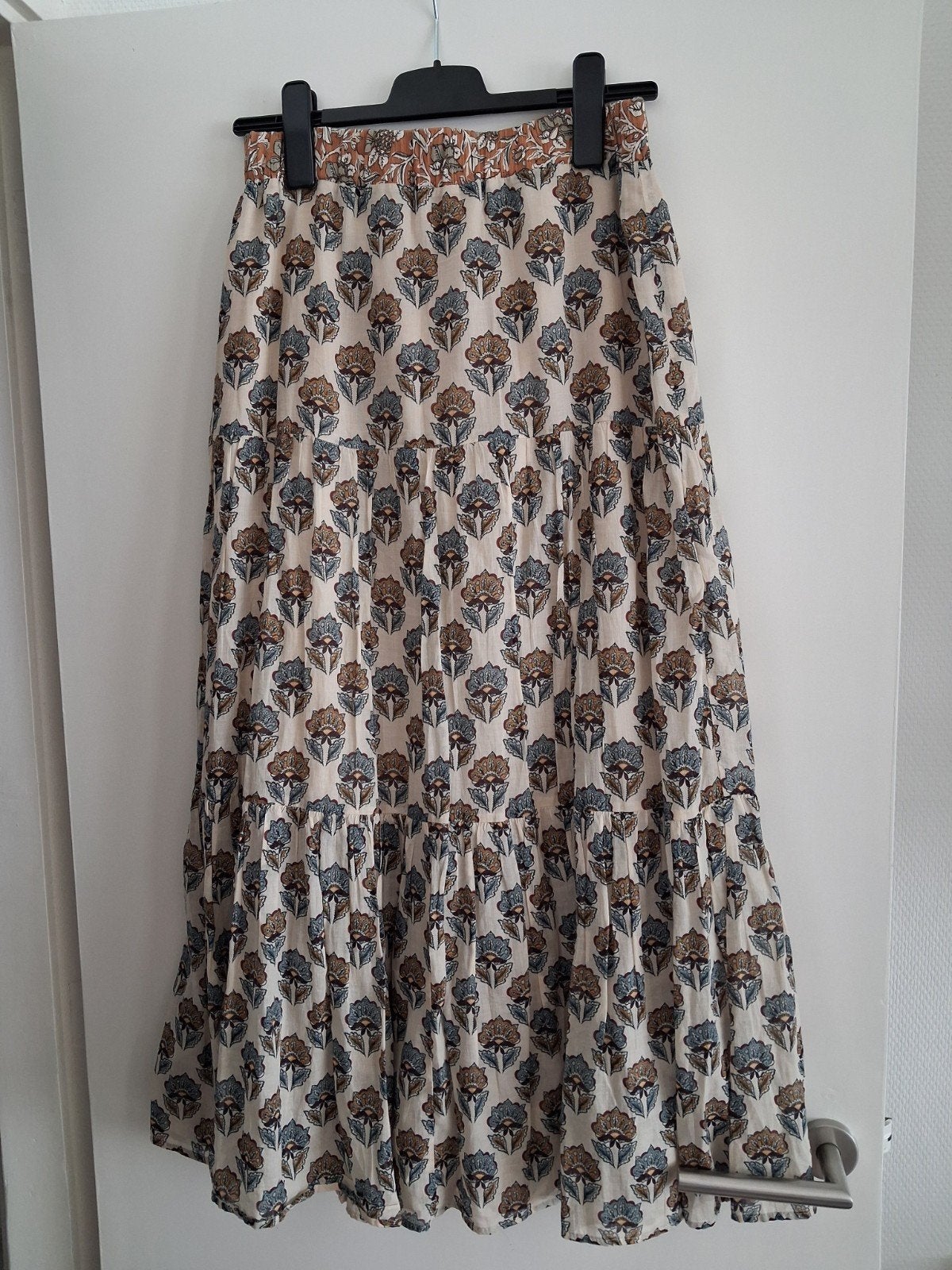Geisha stroken rok, maat S , ZGAN!, Kleding | Dames, Rokken, Ophalen of Verzenden, Zo goed als nieuw, Maat 38/40 (M), Onder de knie