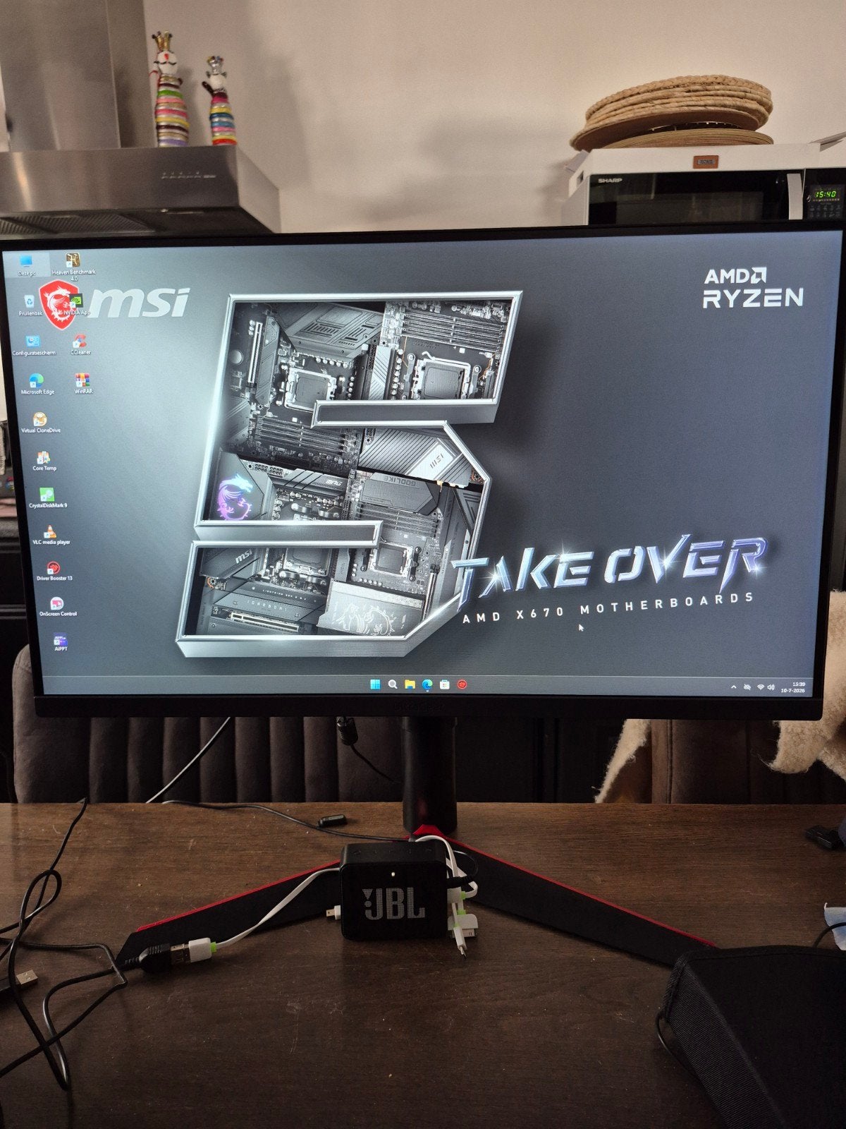 High Performance Game PC R7 5700G RTX4060 32GB Intern 2,5TB., Ophalen, 32 GB, Virtual Reality, Zo goed als nieuw