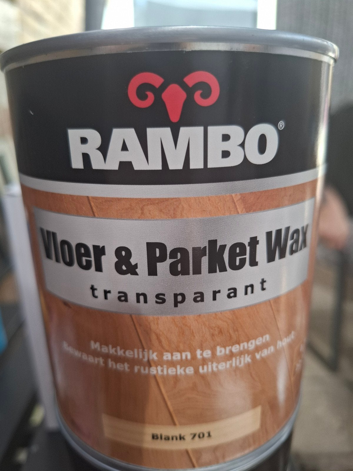 Rambo Vloer & Parket Wax Transparant Blank 701 - 0,75L, Ophalen, Overige kleuren, Nieuw, Lak