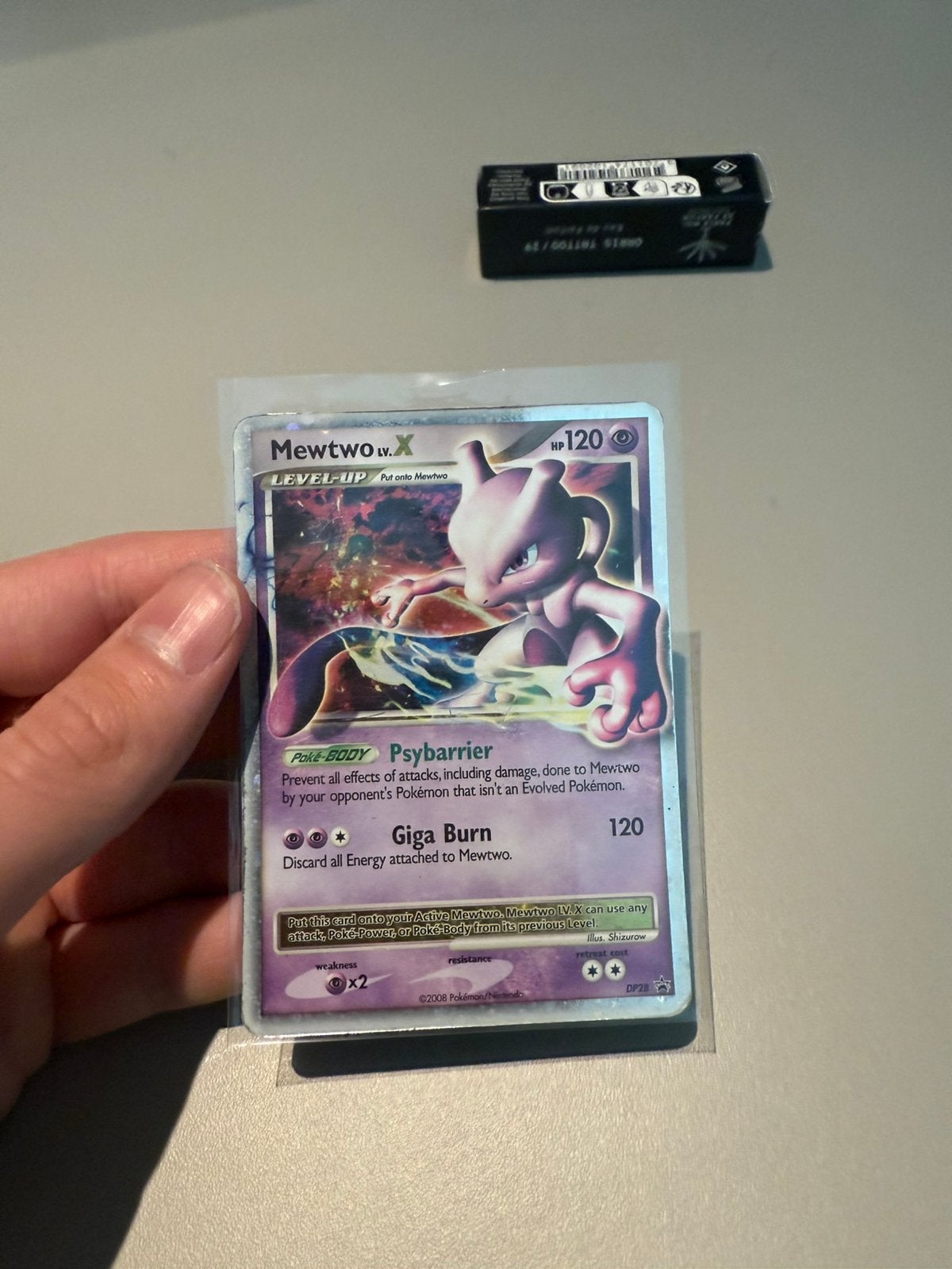 Mewtwo LV.X DP28 – Diamond & Pearl Black Star Promo Holo, Ophalen of Verzenden