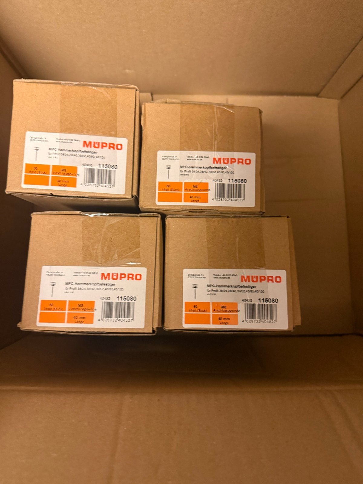 Foto 2 van MÜPRO MPC hamerkopbevestigers - Nieuw in doos (750 stuks)