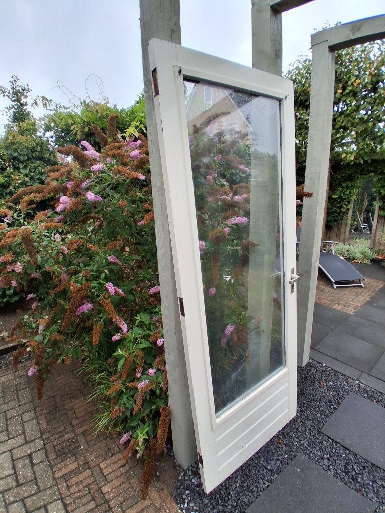 Buitendeur, Doe-het-zelf en Verbouw, Ophalen, Gebruikt, 80 tot 100 cm, 200 tot 215 cm